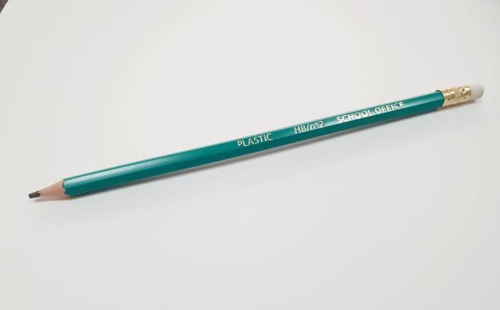 Creion HB cu guma Flexibil corp verde