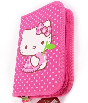 Penar Hello Kitty Roz Buline Hello Neechipat 1 fermoar,2 extensii