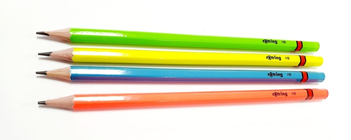 Creion Rotring fara guma HB neon