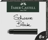 Rezerva cerneala 6/set neagra Faber-Castell